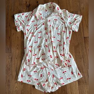 Cherry Print Pajama Set